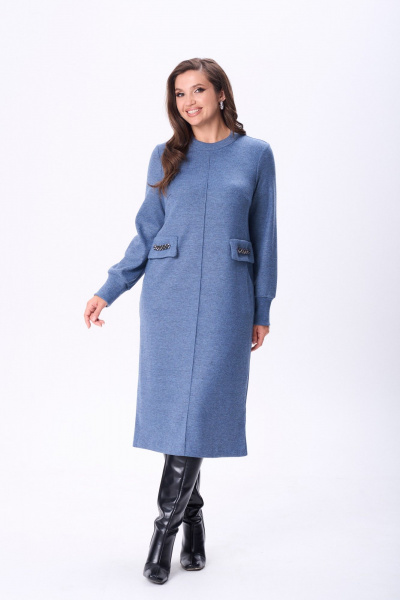 Платье TVIN 7768 деним - фото 4