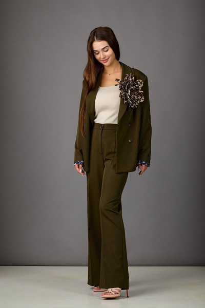 Брюки, жакет Rosheli 1156/2 болото - фото 4
