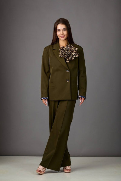 Брюки, жакет Rosheli 1156/2 болото - фото 2