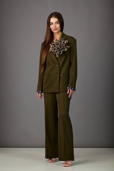 Брюки, жакет Rosheli 1156/2 болото - фото 1