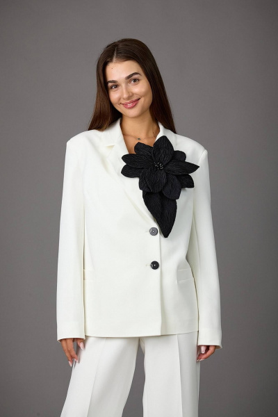 Брюки, жакет Rosheli 1156/3 молочный - фото 3