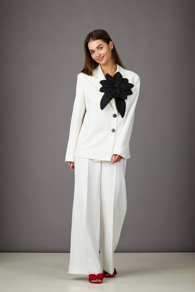 Брюки, жакет Rosheli 1156/3 молочный - фото 1