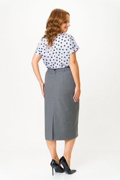 Жакет, юбка DaLi 3733.2 серый - фото 6