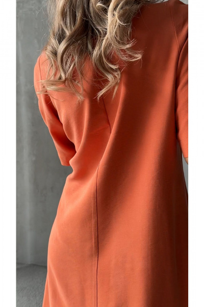 Платье Erika 1482 оранжевый - фото 5