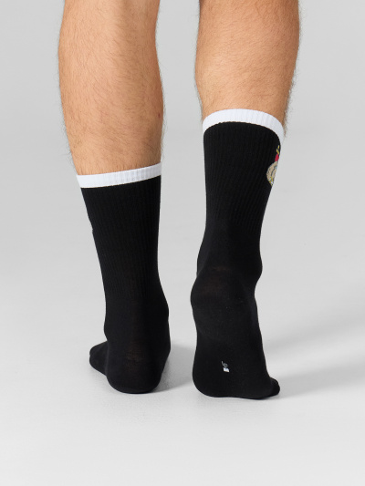 Носки Mark Formelle 107A-2492/233107A черный_серый_меланж_белый_рис.2492 - фото 3