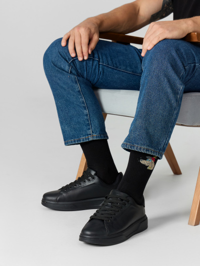 Носки Mark Formelle 107A-2492/233107A черный_серый_меланж_белый_рис.2492 - фото 5