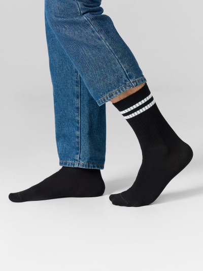 Носки Mark Formelle 107A-3090/253107A черный_белый_св.сер.меланж_рис.3090 - фото 2