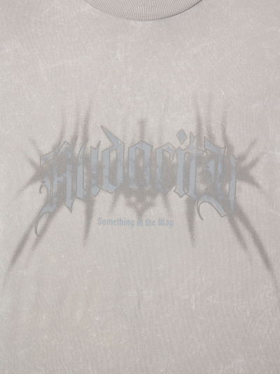 Футболка Mark Formelle 111934/24-ОБР4675П-0 серый_acid_wash_печать_009.2_Эйсид_1_сл_на_пол - фото 2