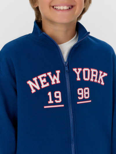 Толстовка Mark Formelle 123448/24-29404П-7 сапфировый_печать_2_сл_на_ЛВ_ПР_дет_пер - фото 4