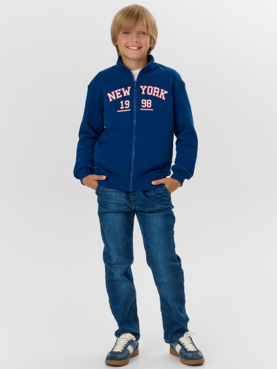 Толстовка Mark Formelle 123448/24-29405П-7 сапфировый_печать_2_сл_на_ЛВ_ПР_дет_пер - фото 2