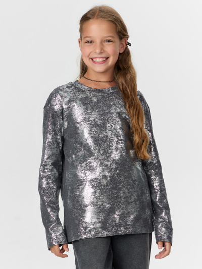 Лонгслив Mark Formelle 127931/25-36379П-0 графит_т.серебристое_напыление - фото 5