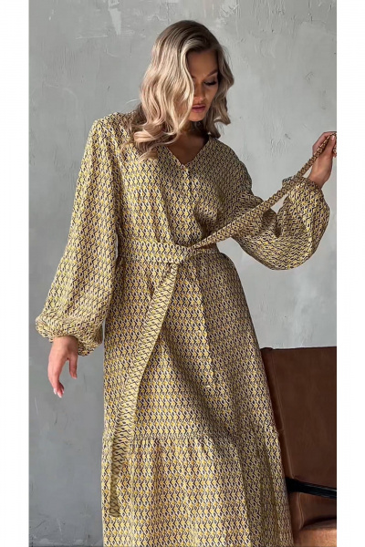 Платье Erika 1531 желтый - фото 2