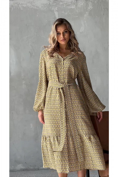Платье Erika 1531 желтый - фото 1