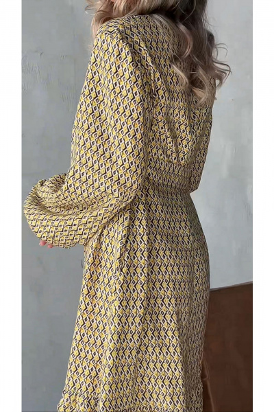 Платье Erika 1531 желтый - фото 4