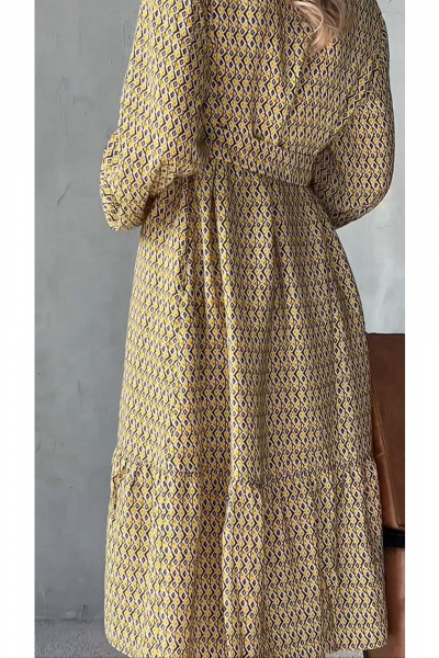 Платье Erika 1531 желтый - фото 3