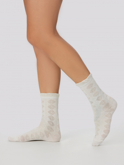 Носки Mark Formelle 237A-3113/253237A молочный_нюдовый_капучино_рис.3113 - фото 2