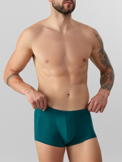 Трусы Mark Formelle 411122-3/25-4950П-5 зеленый_атлантическая_глубина_мешки_денег_на_черно - фото 1