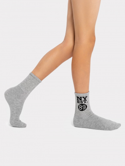 Носки Mark Formelle 444K-2324/B3-23444K серый_меланж_рис.2324 - фото 1