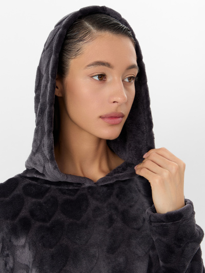 Худи Mark Formelle 502978/25-36111ПП-15 серые_сердечки - фото 7