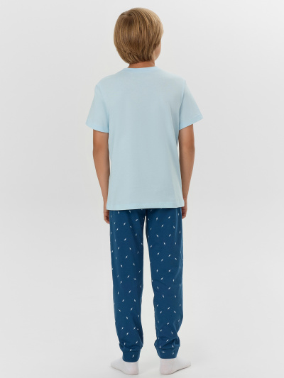 Брюки, футболка Mark Formelle 563321-1/25-35509ПП-0 голубое_небо_молнии_на_синем_3_сл_на_пол - фото 9