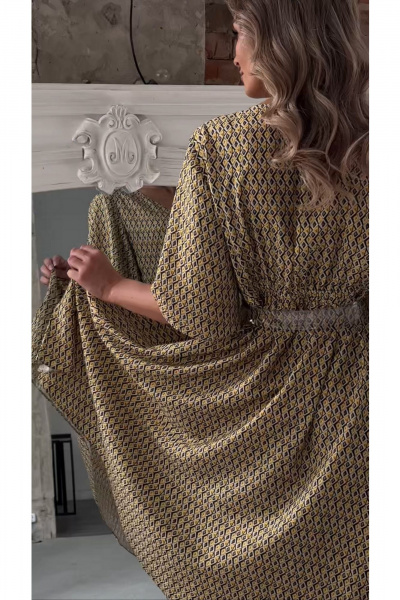 Платье Erika 1632-1 желтый - фото 5