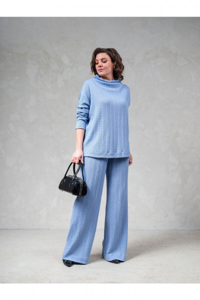 Брюки, джемпер Erika 1683 голубой - фото 1