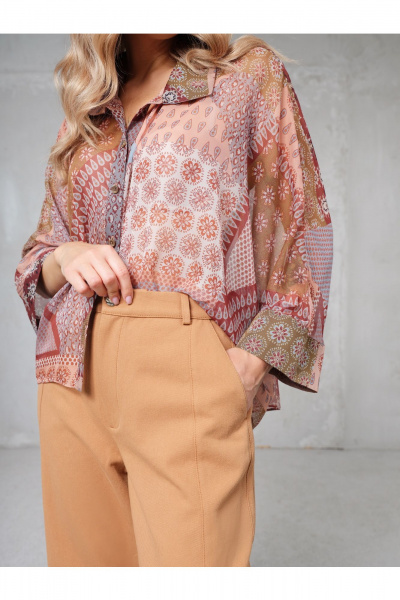 Брюки Erika 1696 коричневый - фото 3