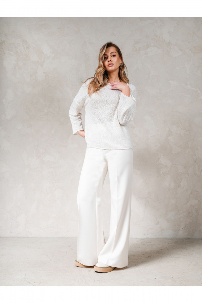Джемпер Erika 7201 белый - фото 3