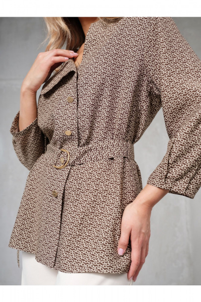 Блуза Erika 7232 коричневый - фото 5