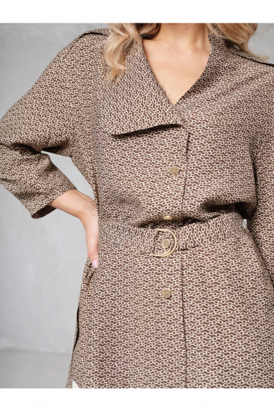 Блуза Erika 7232 коричневый - фото 3