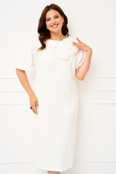 Платье IVA 1834 белый - фото 5