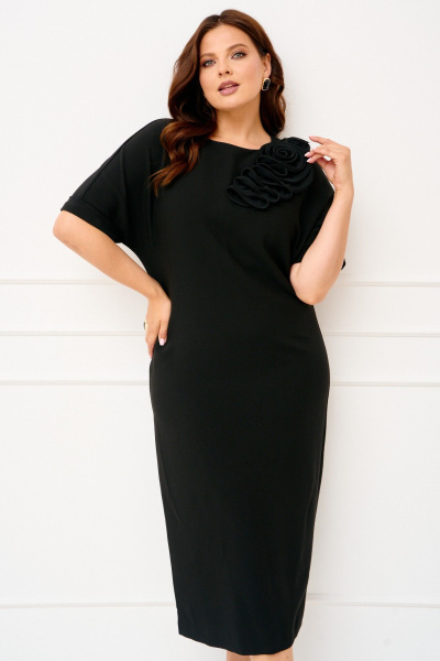 Платье IVA 1834 черный - фото 5