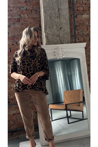 Брюки Erika 7248 коричневый - фото 9