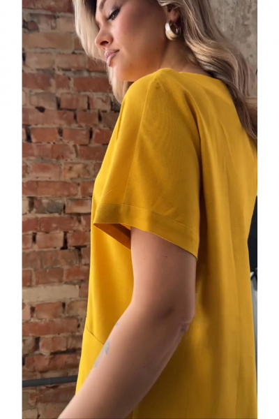 Платье Erika 1511 желтый - фото 3