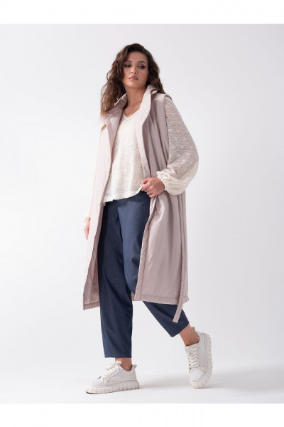 Жилет Erika С-176-1 молочный - фото 9