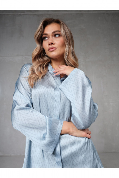 Блуза Erika С-167 голубой - фото 1