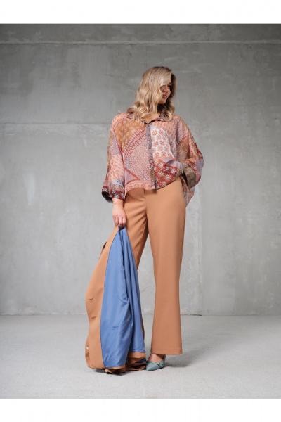 Брюки Erika 7505-2 горчичный - фото 3