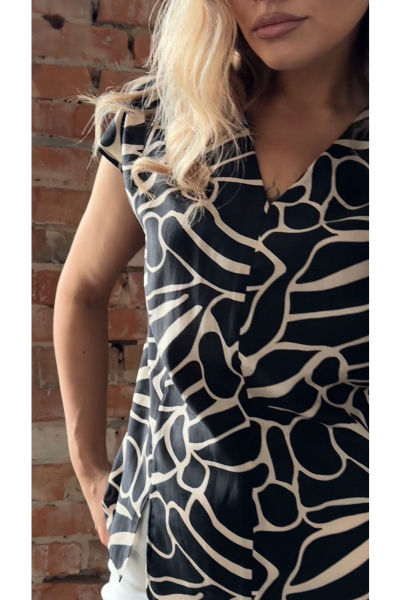 Блуза Erika С-165 коричневый - фото 3