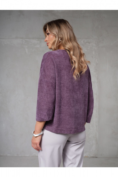 Джемпер Erika 7201-3 фиолетовый - фото 7