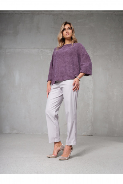 Джемпер Erika 7201-3 фиолетовый - фото 5