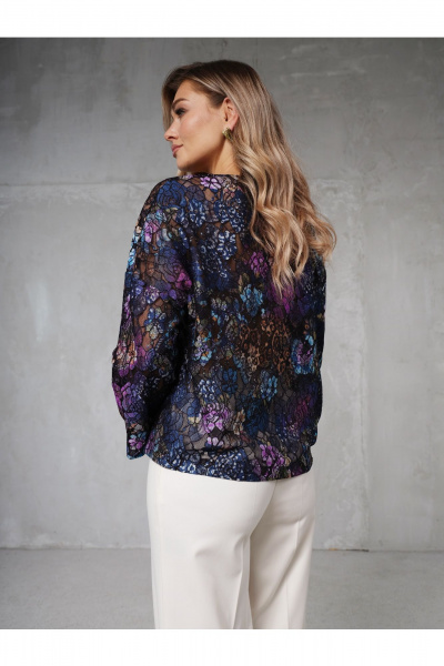 Блуза Erika 7201-6 сине-фиолетовый - фото 9