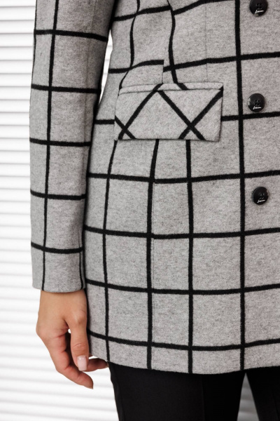 Деловой жакет с лацканами и прорезными карманами Azzara 1028 - фото 5