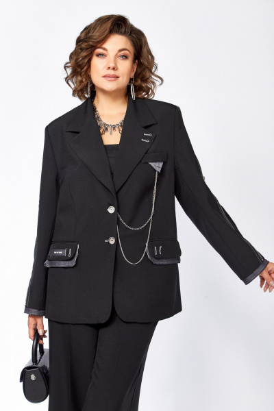 Брюки, жакет Lady Secret 25225 черный - фото 9