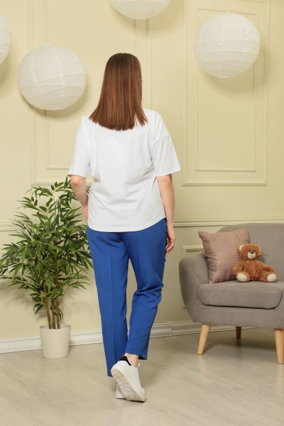 Брюки, жакет ANASTASIA MAK 603 василек - фото 6