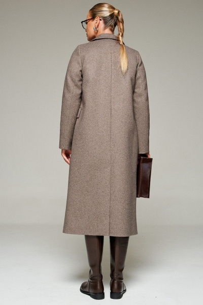 Пальто Beautiful&Free 7013 кофейный_меланж - фото 17