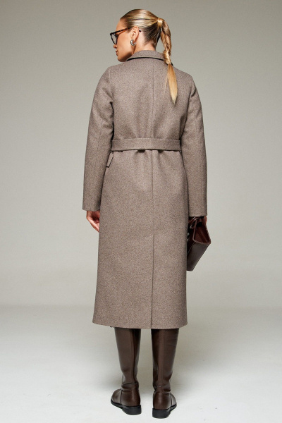 Пальто Beautiful&Free 7013 кофейный_меланж - фото 7