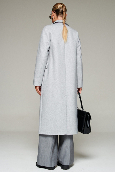 Пальто Beautiful&Free 7013 светло-серый_меланж - фото 19