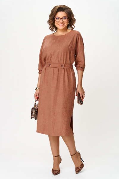 Платье VIPPRIMO 124 бежево-коричневый - фото 25