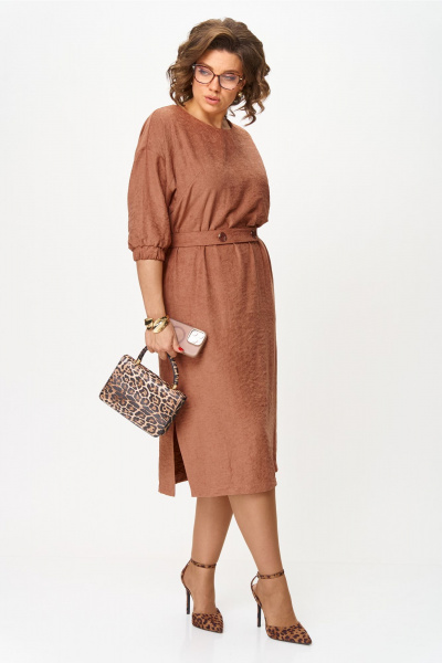 Платье VIPPRIMO 124 бежево-коричневый - фото 15
