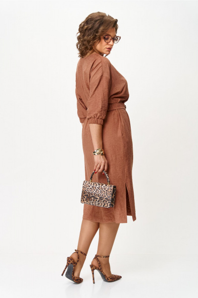 Платье VIPPRIMO 124 бежево-коричневый - фото 9